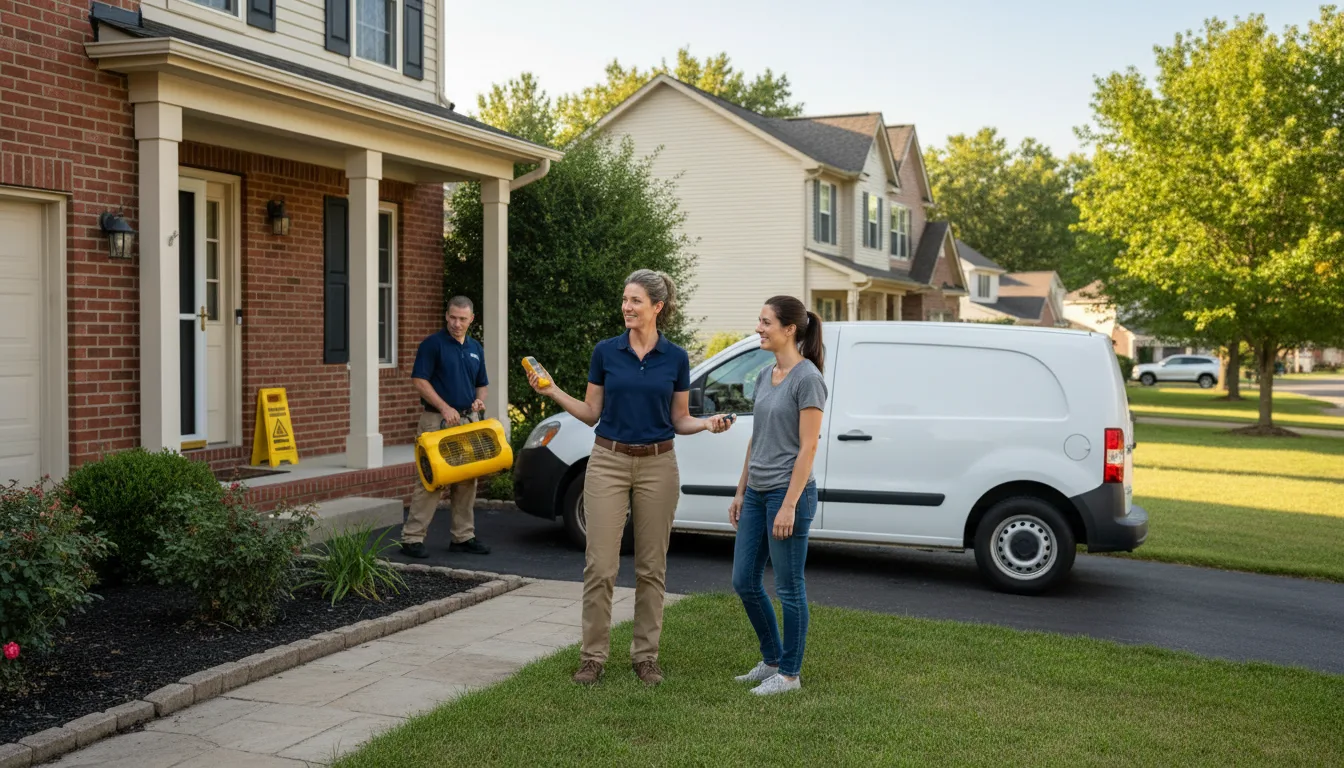 Residential water damage restoration in Worley, ID